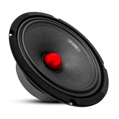 5Core 8 Inch Midrange Door Speaker 500W Subwoofer w Aluminum Bullet 8Ω